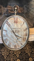 Large Metal Wall Clock