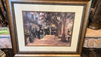 Greg Singley 'La Signora Del Giardino Di Tuscana' Framed