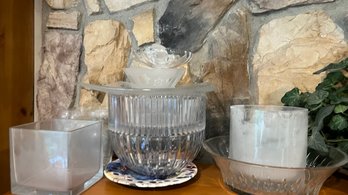 Assorted Glassware And Bowls Decor