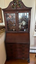 Mahogany Ball And Claw Feet Secretary Desk