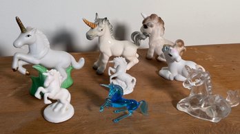 Huge Lot OfUnicorn Figurines - Ceramic And Glass