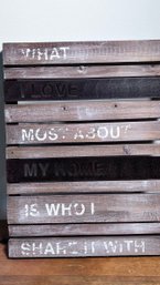 Inspirational Wood Wall Decor