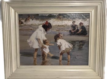 Children Playing At The Seashore By Edward Henry Potthast