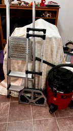 Hand Truck, Shop Vac And Aluminum Stepstool