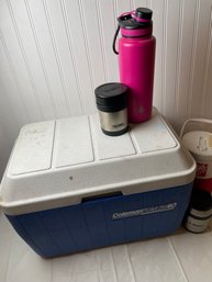 LL Bean, Thermos And Coleman Insulated Bottles And Coolers