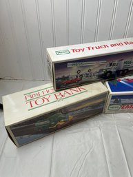 Vintage Hess Trucks And Toys Lot Of 5!