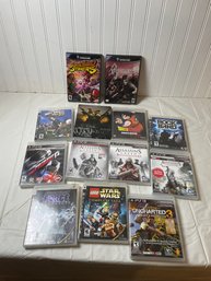 Huge Lot Of Nintendo Game Cube Games And Sony PS3 Games