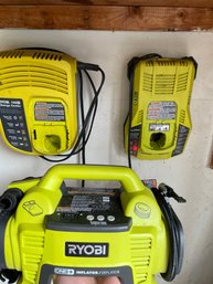 Ryobi 18v Compressor Inflator And Battery Chargers