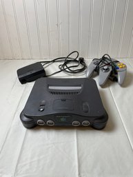 Nintendo 64 Game Console And Controllers