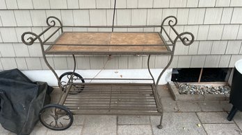 Rolling Patio Serving Cart