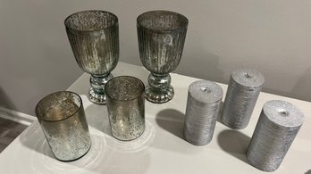 Chalice Vases  And Candles