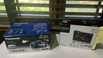 Panasonic Video Camera & Sony Cyber-Shot