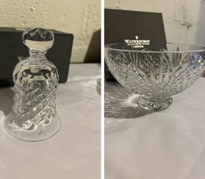 Waterford Crystal Bowl And Waterford Crystal Bell