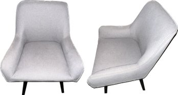 Contemporary Desk Chair In Light Gray Fabric