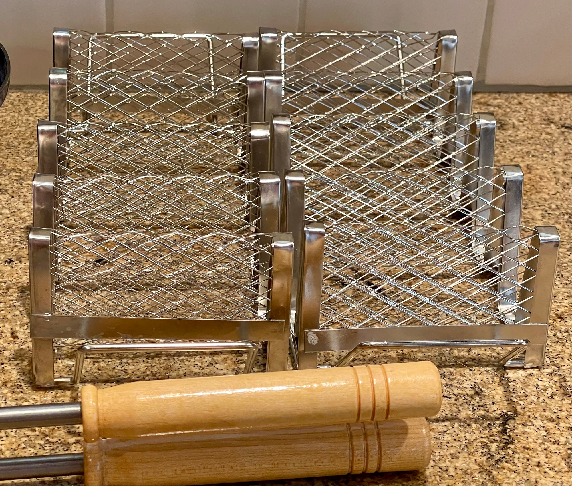 Blue Enamel On Steel Lidded Roaster, Vitantonio Pizzelle Maker