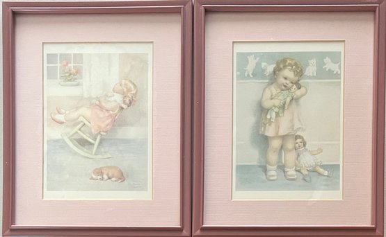 Bessie Pease Gutman Small Prints In Frame - The Lullaby And Love Is Blind