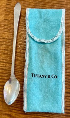 Tiffany & Co Sterling Silver 6.25' Spoon In Original Blue Tiffany Pouch - Total Weight 26.8 Grams