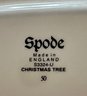 Spode England Christmas Tree Cream - Lidded Sugar - Candle Holders