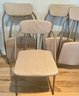(4) Mid Century Modern Folding Stylaire Hamilton Cosco Inc Padded Folding Chairs