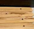 Handmade Painted Alchemy Symbols Wood Box With Handmade Tongue Depressors