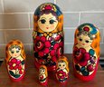 Large 8' Vintage Russian Nesting Doll Hand Painted