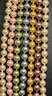 12 Linda Dano Simulated Colored Pearl 34 Necklaces