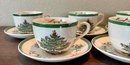 8 Spode  England Christmas Tree Cups And Saucers