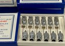 (6) Vintage Boxes Of Berbert Mile Hi Hypodermic Needles 5/8' 25 Gage In Original Box