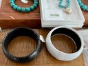 Lee Sands Turquoise & Sterling Silver Bracelet - Whitney Kelly Turquoise Bracelet - Sterling Silver Threaders