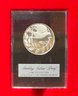 1978 Peace Franklin Mint Sterling Silver Proof Holiday Medal With Box, Paperwork, And Plastic Case