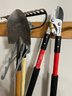 Yard Tool Lot - Black & Decker Trimmer With Charger, Saw, Shovel, Rakes, And More