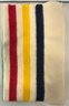 Vintage Hudson Bay 100 Percent Wool 2 Point Primary Color Stripe Blanket