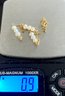 Dainty 14K Gold Italy And Freshwater Pearl 7.5' Bracelet Stamped 585 - Total Weight .9 Grams