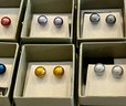 11 Pairs Of Honora Freshwater Pearl And Sterling Silver Earrings Assorted Colors (2 - 4 Packs) Plus Extra