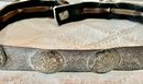 22' Leather And Sterling Silver Concho Belt