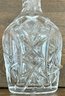 Vintage 16' Pinwheel Bohemian Cut Crystal Decanter With Pointed Stopper