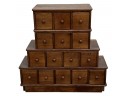 Vintage 15-drawer Cd Organizer With Contents
