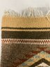 Vintage Hand Woven Wool Southwestern Miniature Rug
