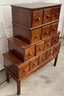 Vintage 15-Drawer CD Orginizer With Contents On Feet