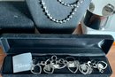 Steel By Design Stainless Steel Jewelry 4 Necklaces And 2 Bracelets  NIP