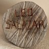 Signed 18.5 Inch Leo Salazar Hand Carved Wood Sculpture