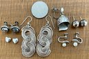 Sterling Silver Earring Lot Mexico - Siam Bell (1) Vintage Screw Back Total Weight 31Grams