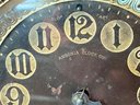 Antique Ansonia Clock Company Florentine No. 2 8 Day Strike Clock Back Action With Red Velvet And Griffin Legs
