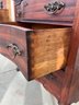 Antique Cherry Drop Front Secretary Desk With Original Pulls
