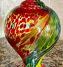 Art Glass Hanging Hummingbird Feeder With Hooks And Cleaner
