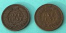 1898 And 1906 Indian Head Pennies