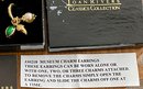 Joan Rivers Vintage Museum Charm Earrings (2 Pair) & Interchangeable Eggs For J23286 Inserts IOB
