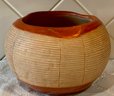 Vintage Signed Juanita Montoya Pueblo Carved Redware Pot