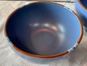 Dansk International Designs LTD Mesa Stoneware Dishes - (3) Medium Serving Bowls And (1) Large Serving Bowl