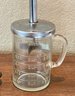 CB & Sons Hummingbird Glass Feeder And A Vintage Pamco Measuring Cup Chopper With Lid
